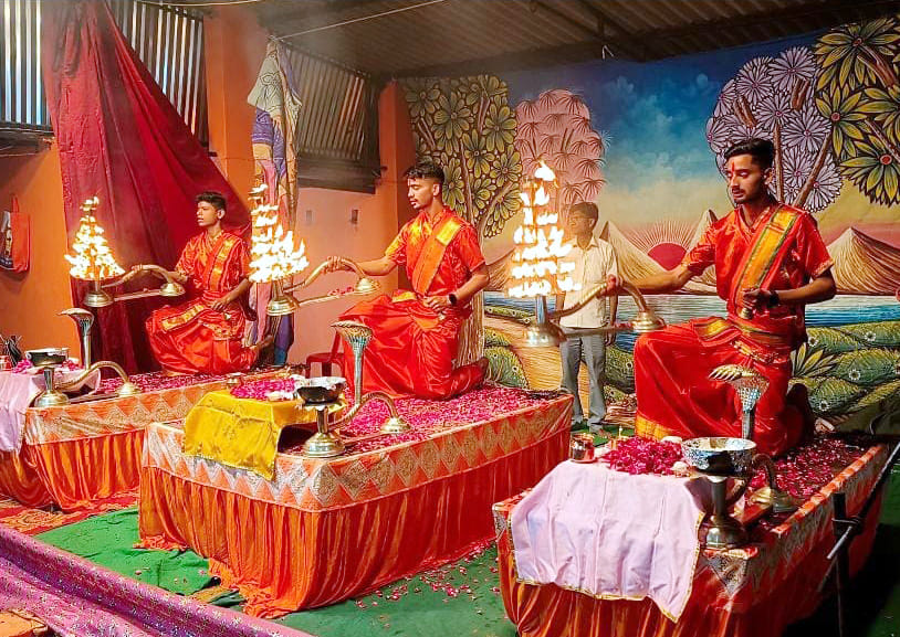 Maa Khedwali Devi fair started with Ganga Aarti