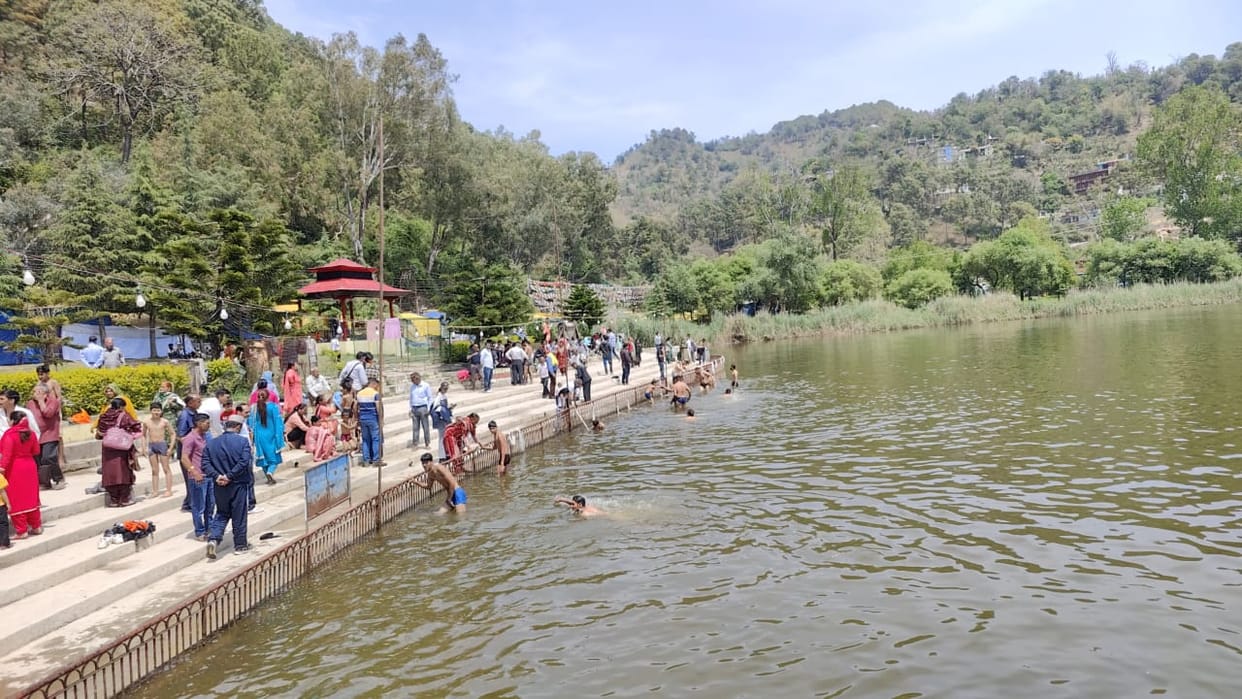 Took a dip of faith in Rewalsar lake on Baisakhi