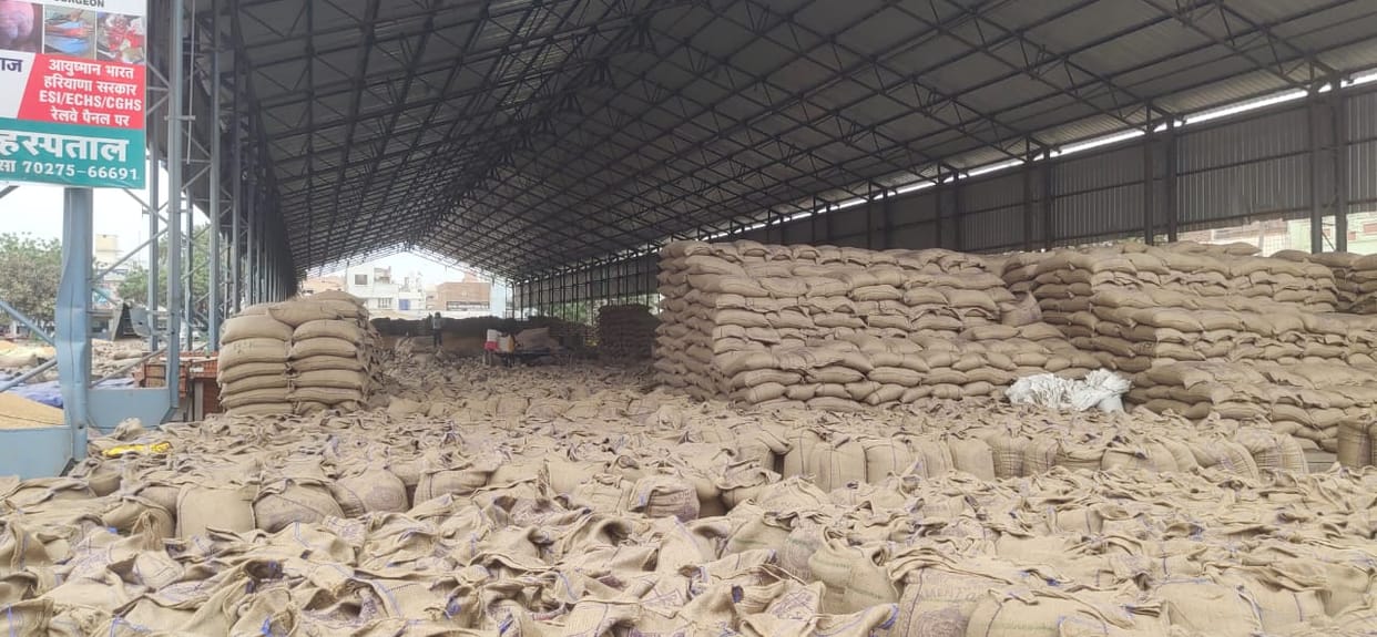 With the arrival of wheat in the market, lifting became a problem, commission agents and farmers worried.
