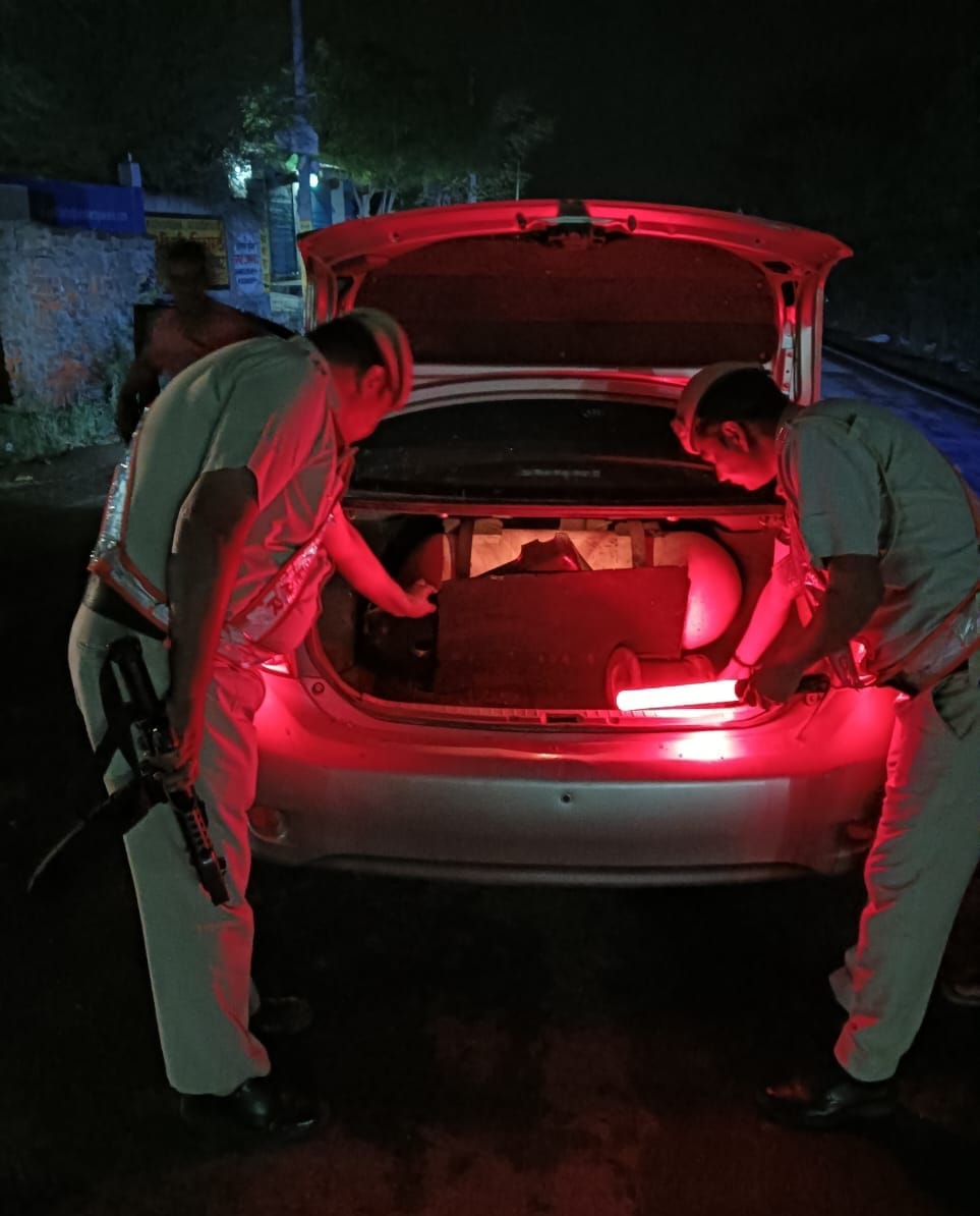Vehicles were checked by blocking 45 places.