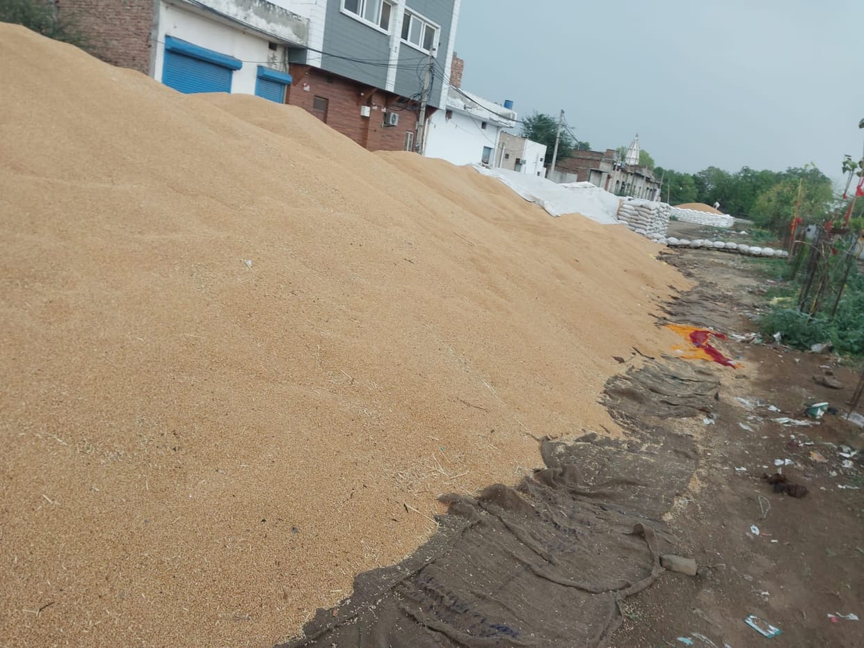 There is no adequate arrangement for tarpaulin in the market