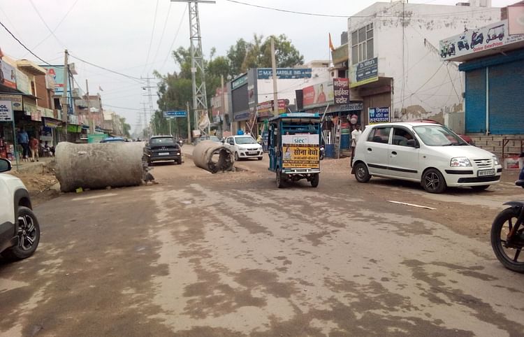 Sonipat News: राठधना रोड के निर्माण में देरी, 10 मई तक खुलने की आस