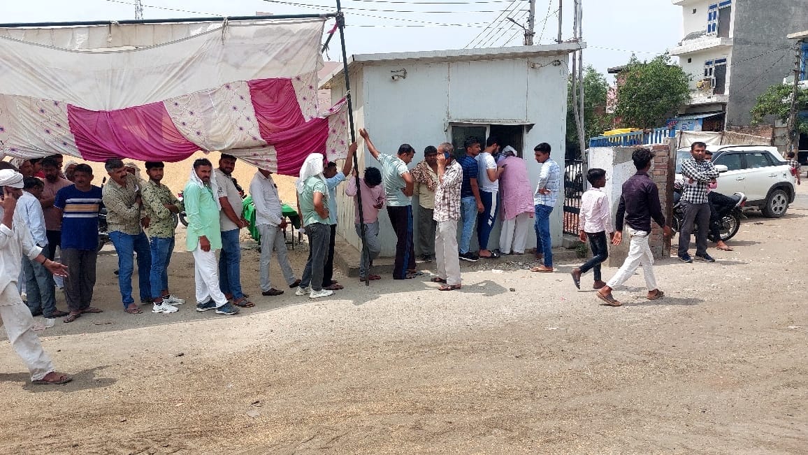 Wheat is not being procured, mustard lifting continues, drizzle in the afternoon increased farmers' worries