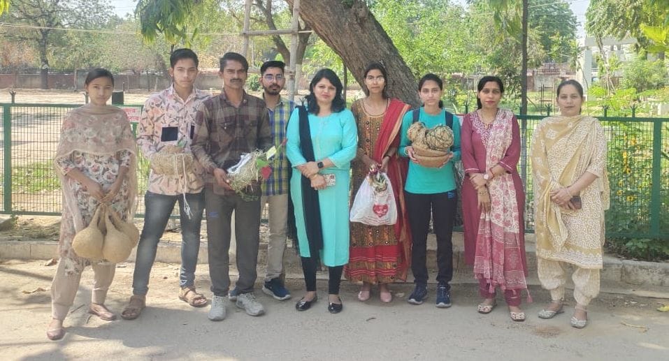 Nests planted in college for bird conservation