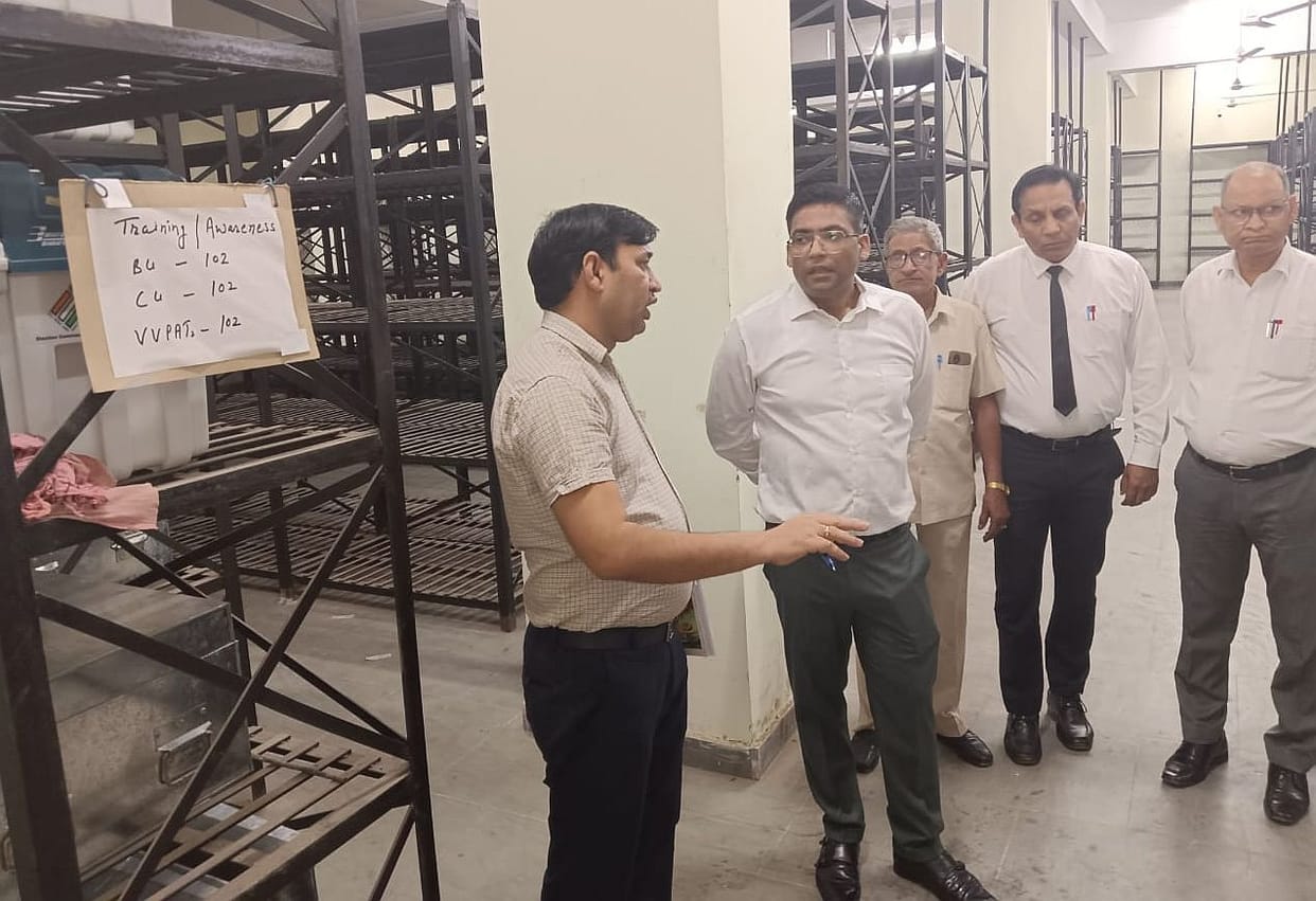 Deputy Commissioner inspected EVM warehouse