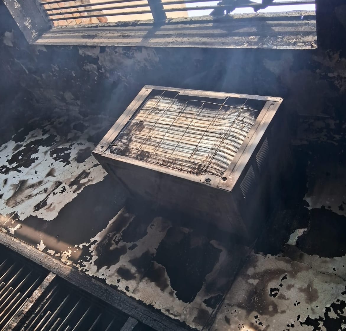 Fire broke out due to short circuit in female teacher's house