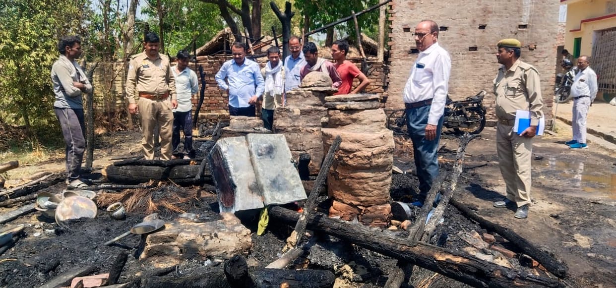 Fire breaks out in hut, innocent child burnt alive