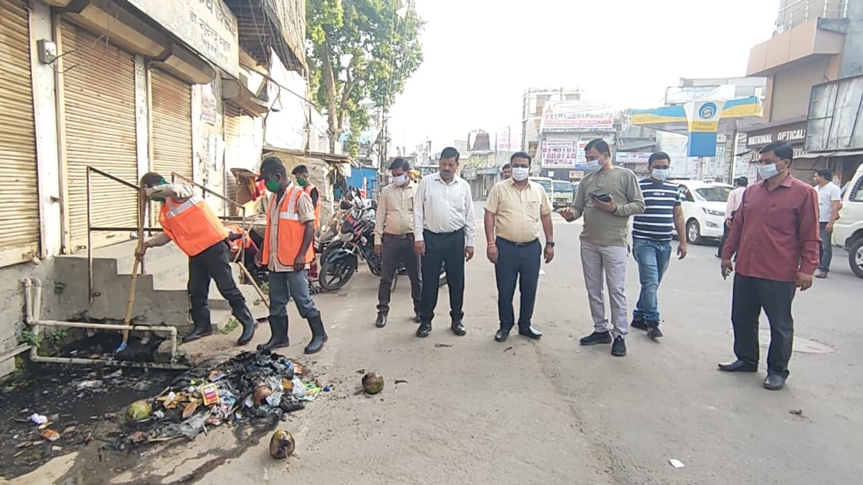 Municipal Commissioner got the encroachments removed and the drains cleaned