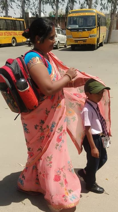 School holidays being held in the scorching sun