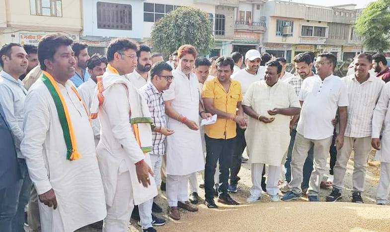 MP visited grain market, inspected wheat purchase