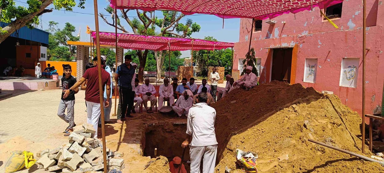 Foundation stone of Shri Ram temple laid in village Pathera, 50 lakh will be completed at a cost of grand temple