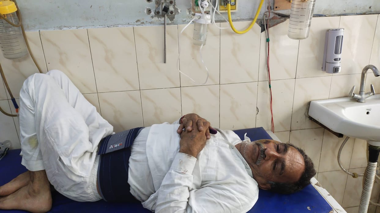 Premprakash, a contractor close to the city council chief, was attacked with an iron rod.