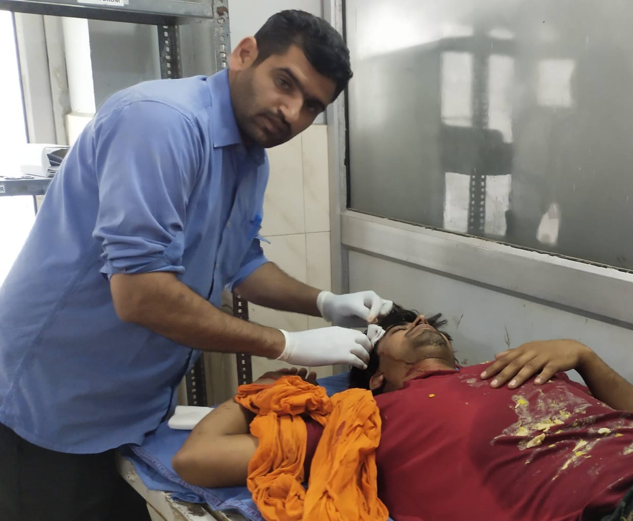 Tractor hits bike, uncle and nephew seriously injured