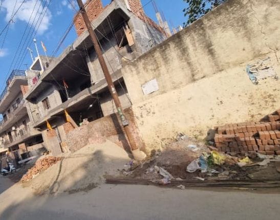 Piles of building material become a problem