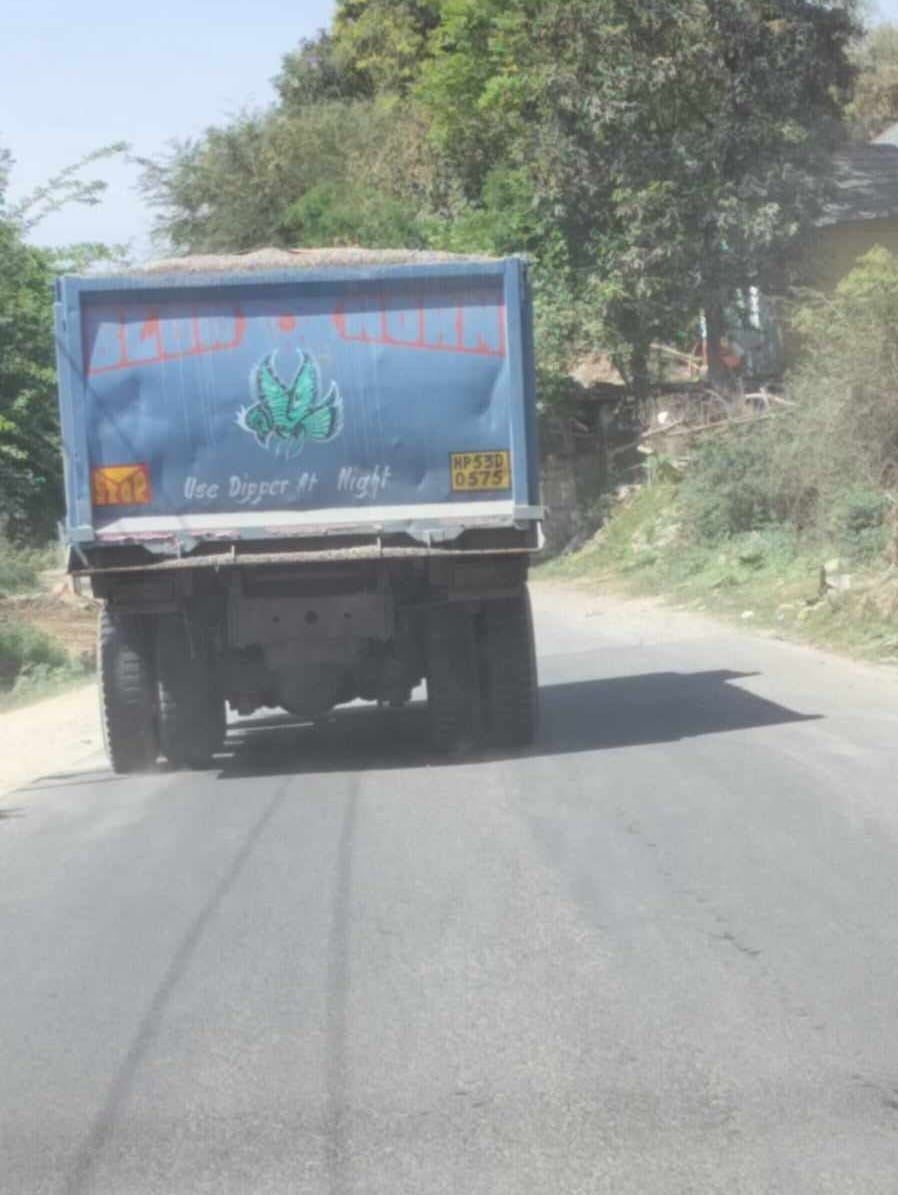 Overloaded trucks and tippers are inviting accidents.