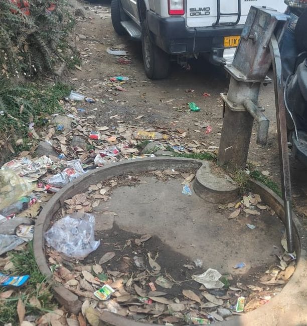 Even though eight hand pumps are available, people of Kausani are facing drinking water crisis.