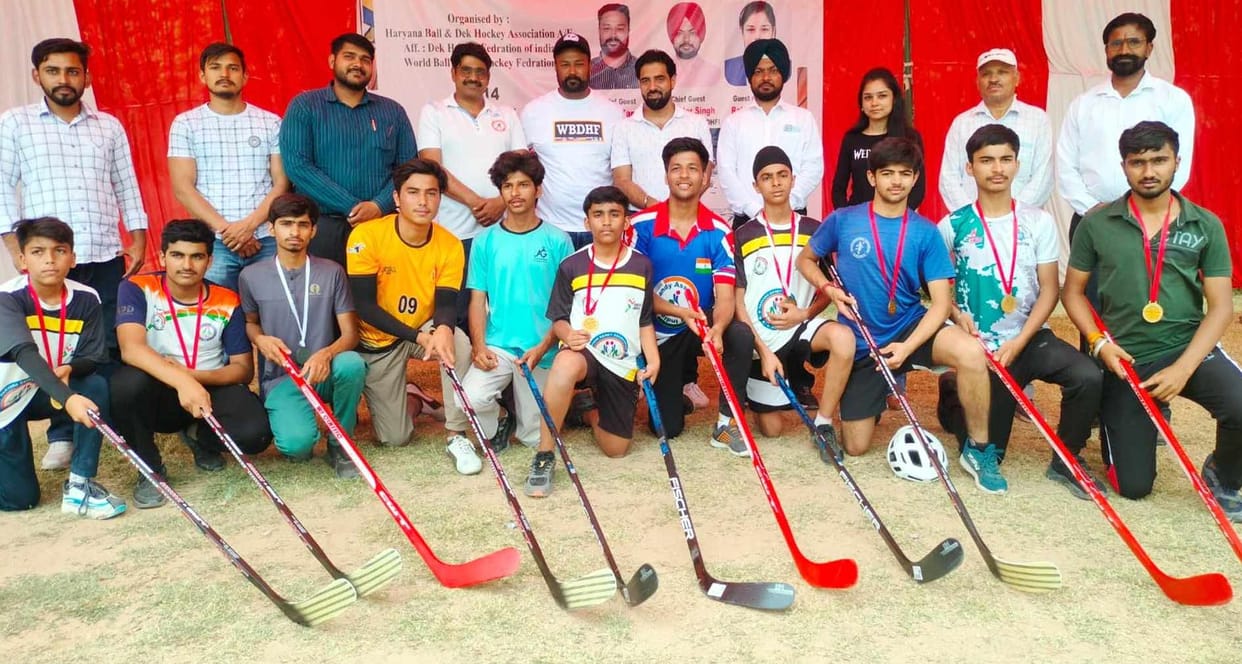 Fatehabad team became overall champion in state level RDD Bandy of Ice competition