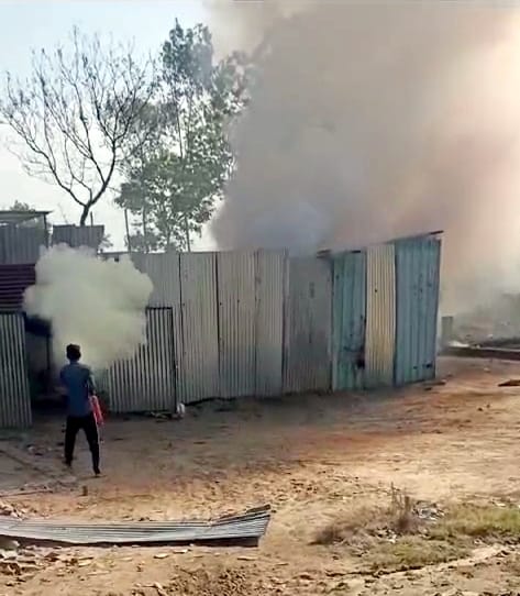 Fire breaks out with explosion in firecracker factory, three injured