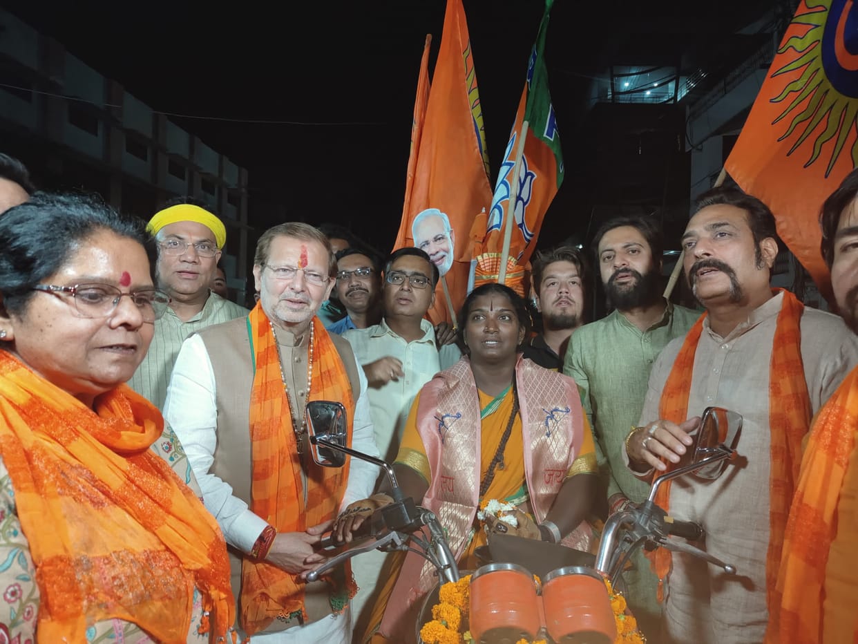 Bullet queen Rajlakshmi Manda welcomed