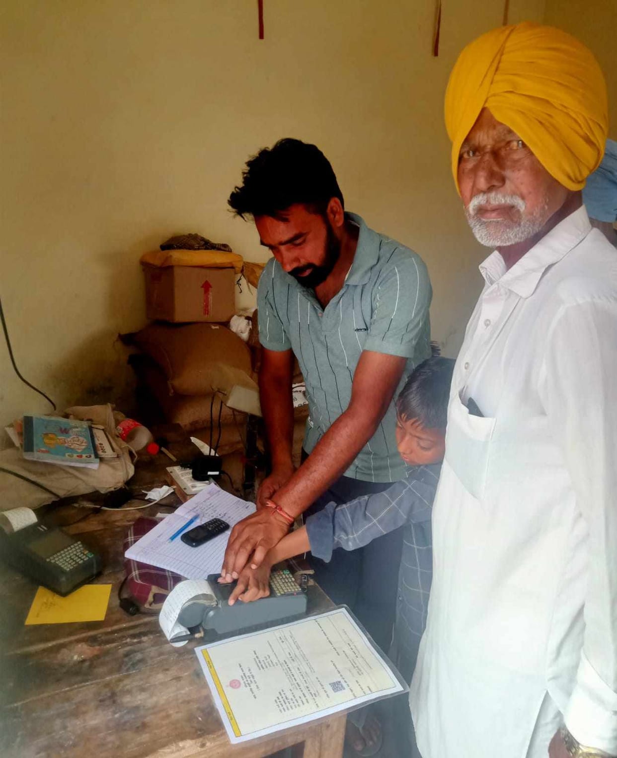 Ration not being provided due to thumb impression not matching in biometric machine at depot