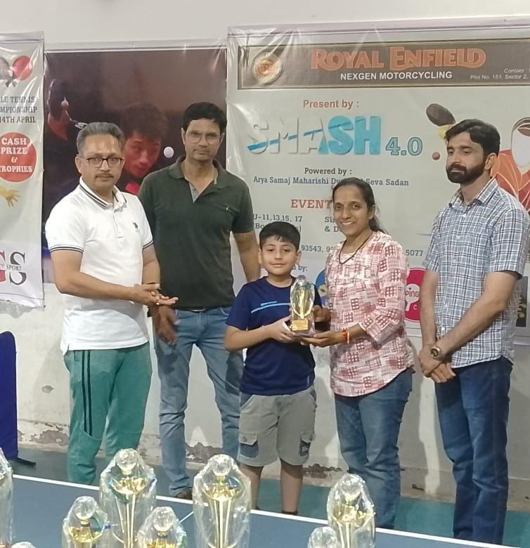 Virat won gold in table tennis