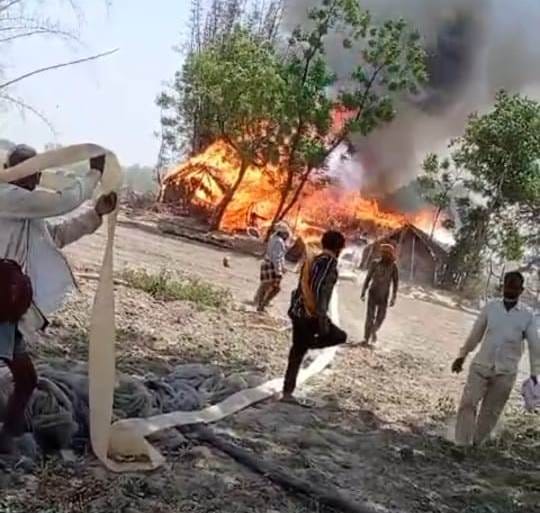Fire created havoc... Farmer dies due to burns