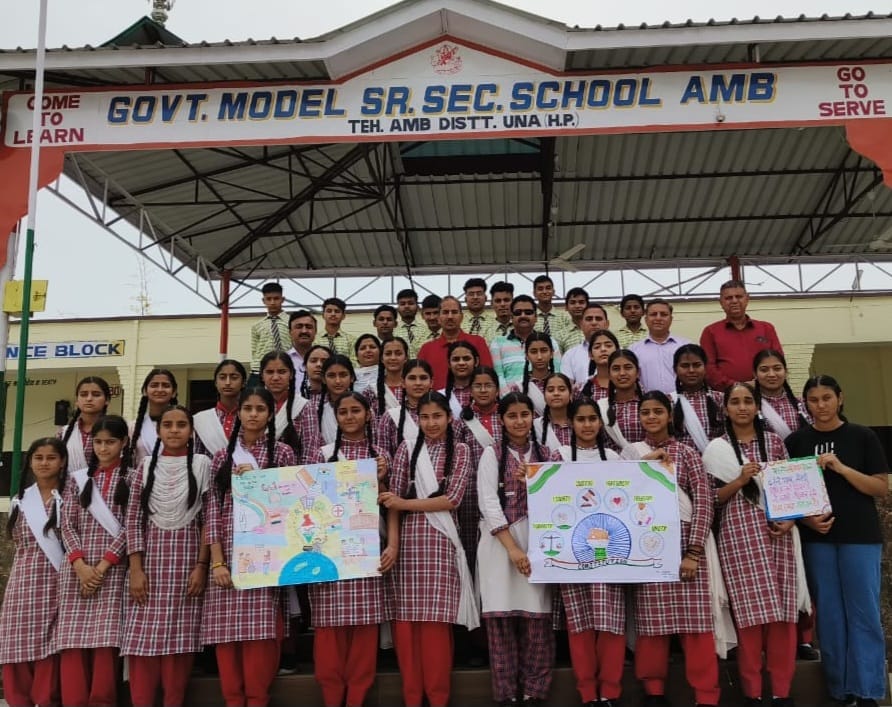 Voter awareness program held in Amb School