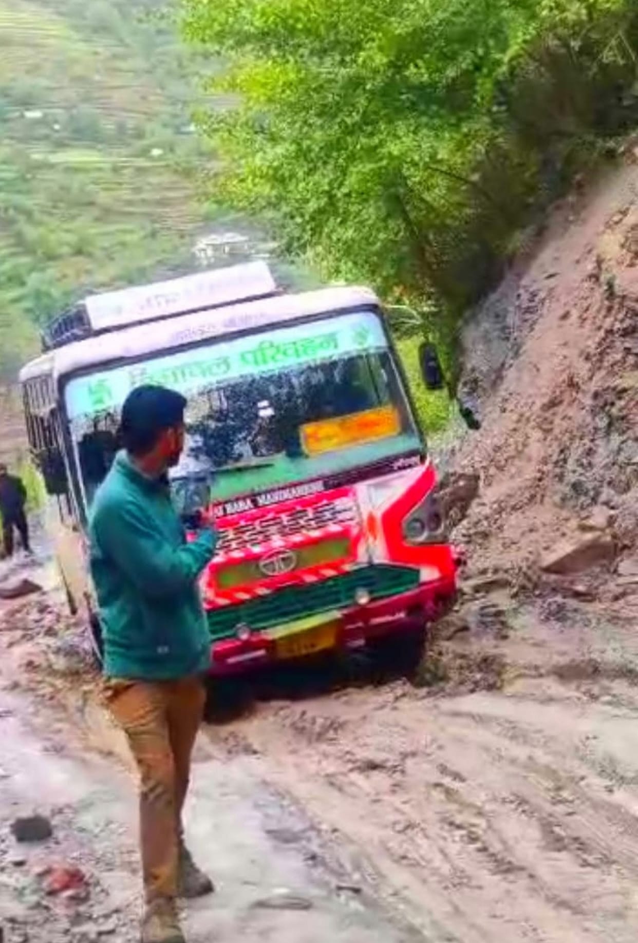 70 meter part of road sunken near Sarela