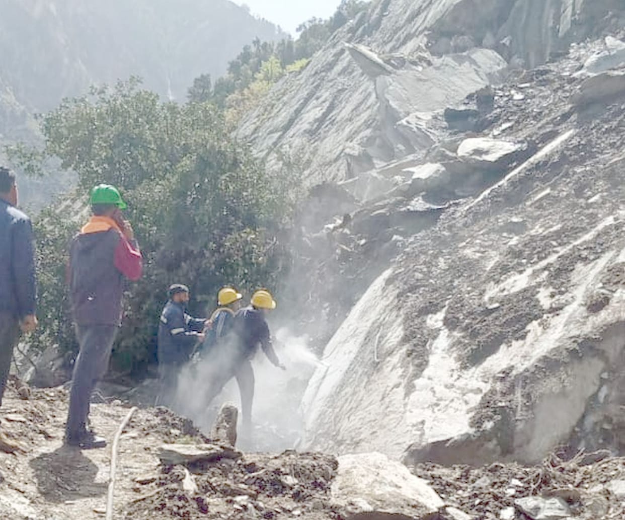 Now the department will demolish the entire hill by blasting again.