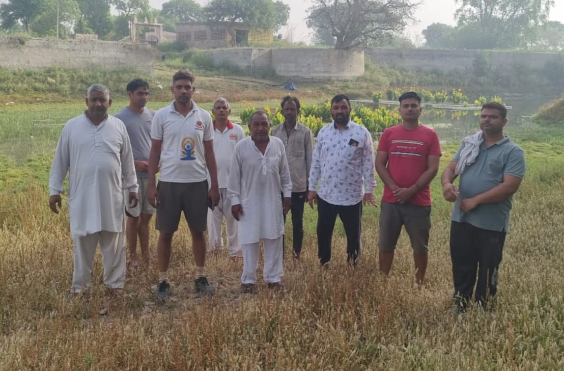 Dirt in village, pond water contaminated