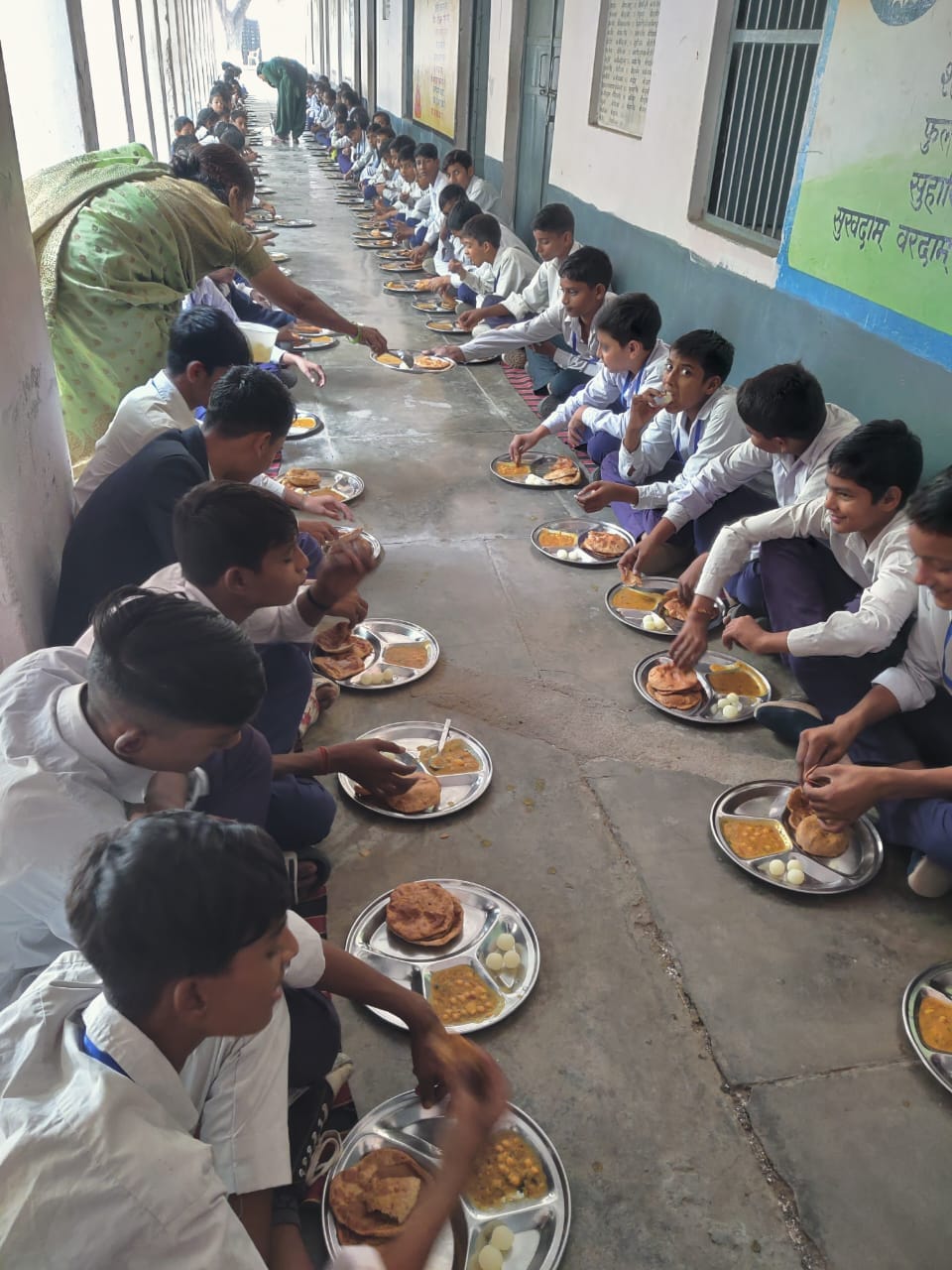 Now children will be served vegetables grown in the school garden