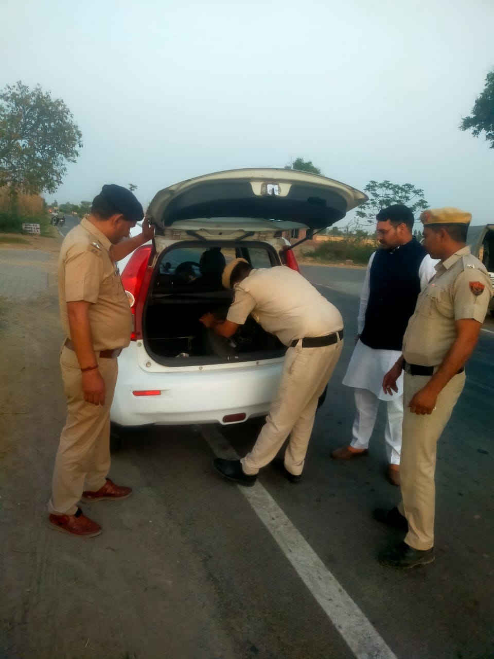Police checked 1457 vehicles and issued challans to 87.