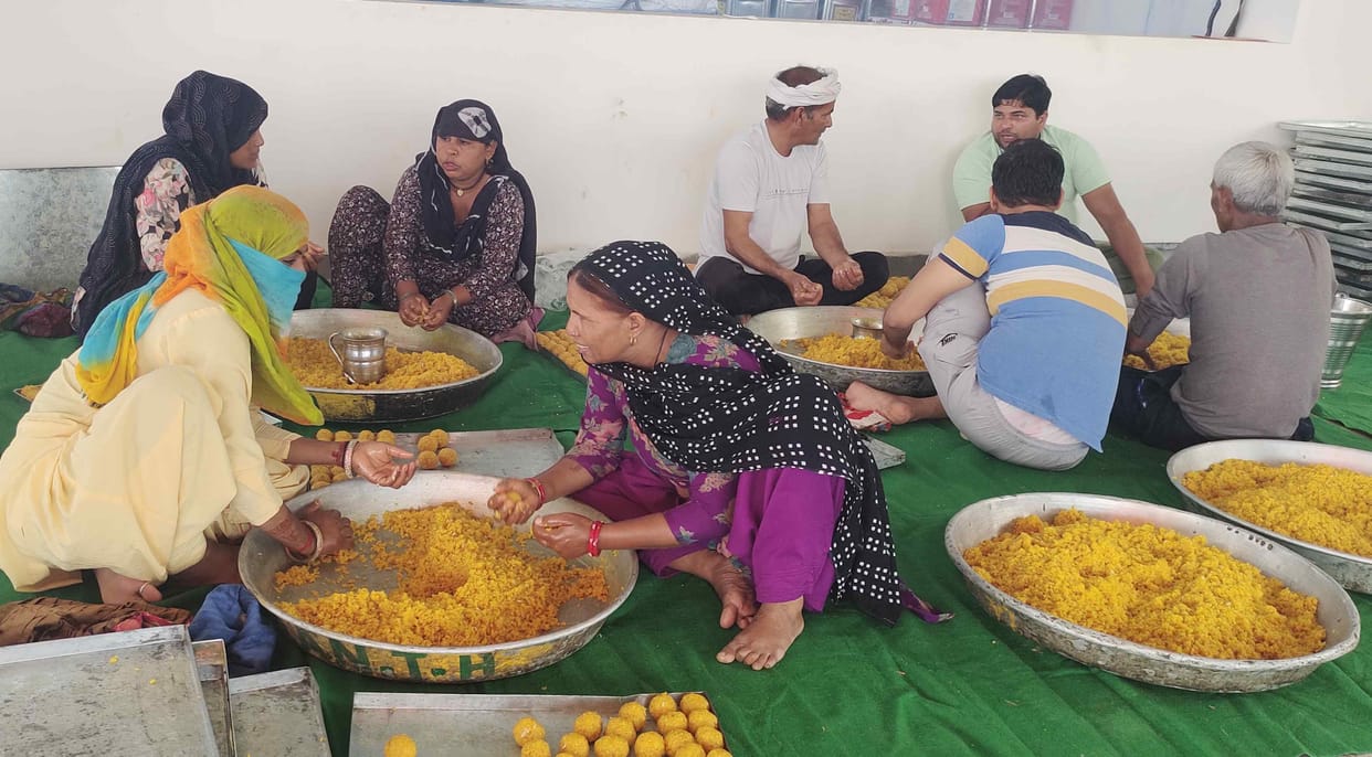 Preparations for Dashohari Karaj and Hanuman Jayanti in full swing in Siddipur Lowa Kalan