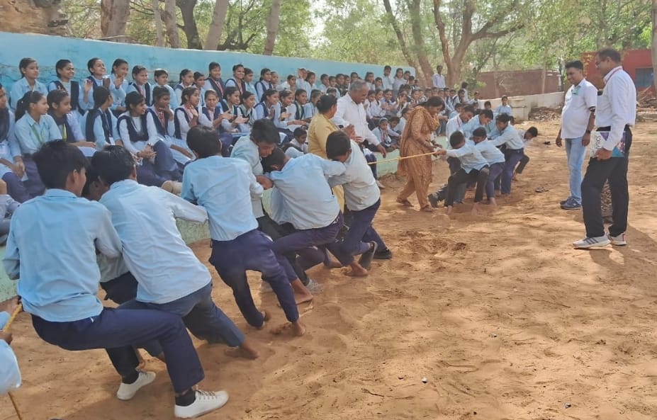 Students took part in fun games competition
