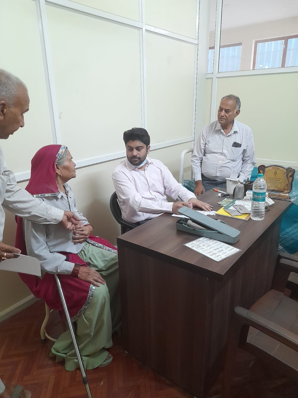 119 patients took OPD services in the camp