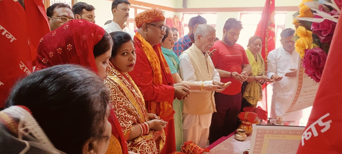 Inauguration of Akhand Path in Hanumat Dham, coronation in Agrasen Bhawan