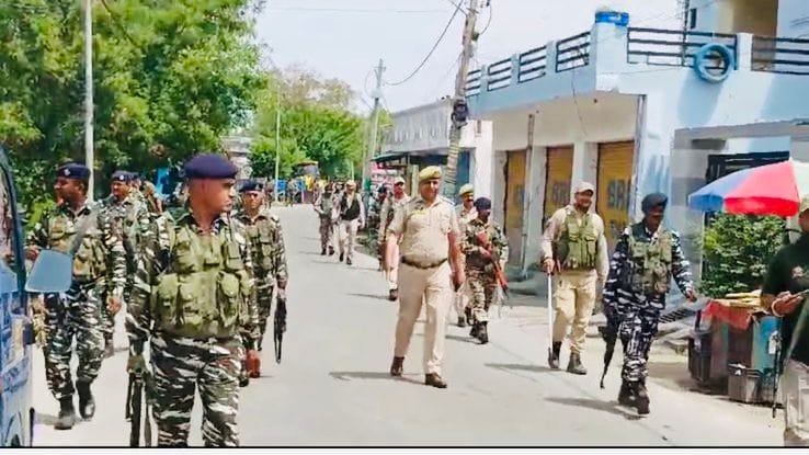 police Route March, Parliament Election, Jammu Seat