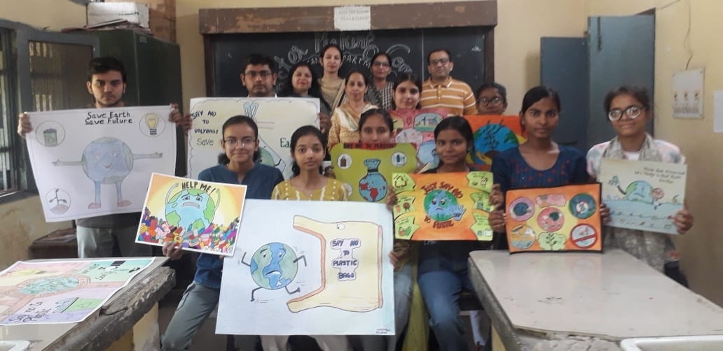 Radhika first in poster and essay writing competition