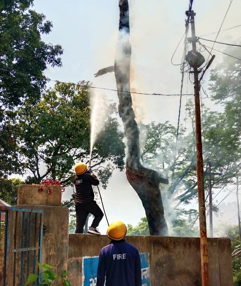 Fire breaks out in Irrigation Department premises, accident averted