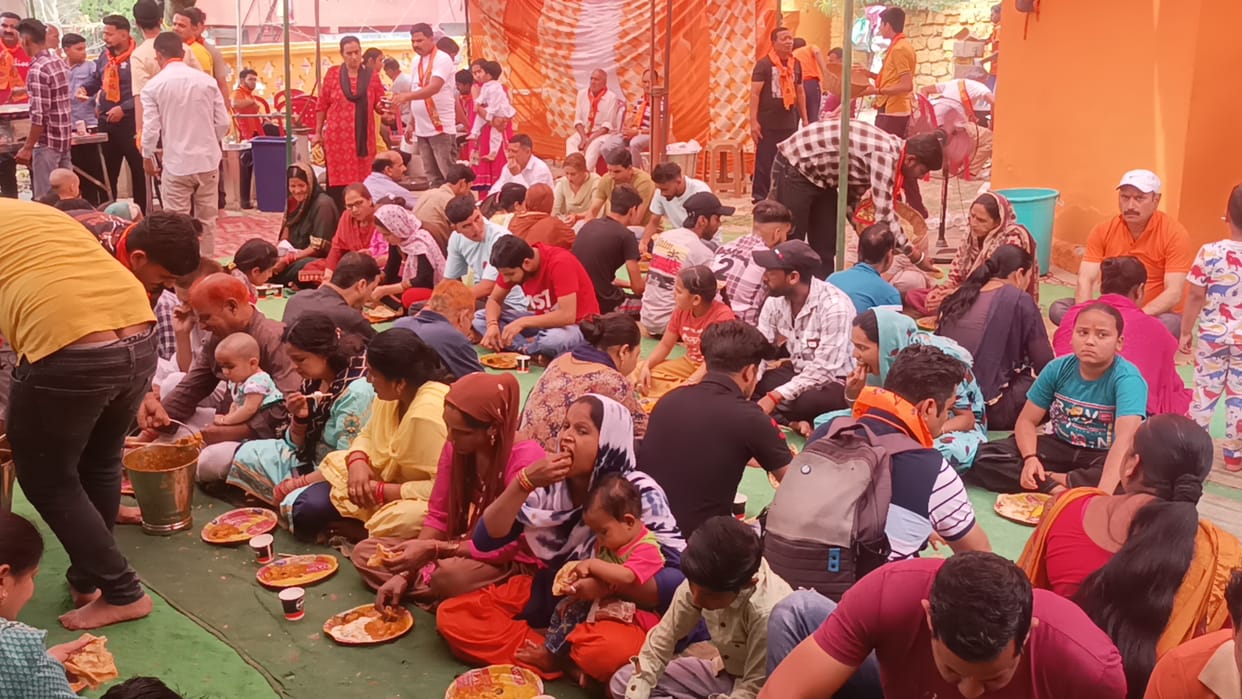 Hanuman festival, religious program, Bilaspur, Ghumarwin