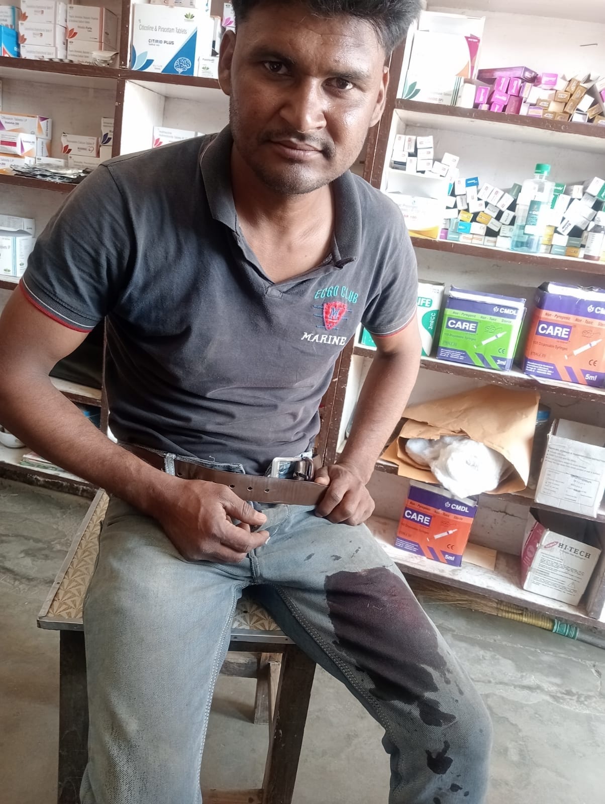 Guldar attacked a person walking on the road