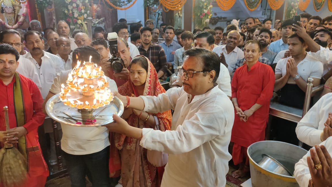 Hanuman Jayanti was celebrated with great pomp across the district, thousands of devotees gathered at Srisalasar Dham