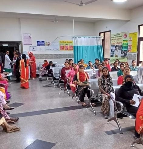 Test samples will be taken in the OPD of pregnant women only.