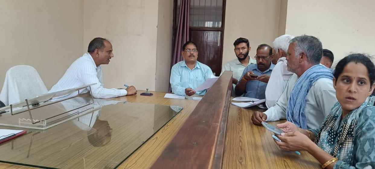 Tehsildar listened to people's problems at camp office