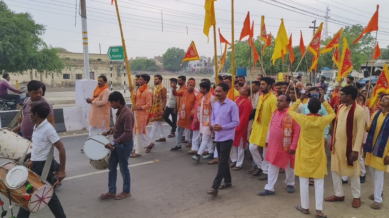 Balaji's Nishan Yatra welcomed with flowers