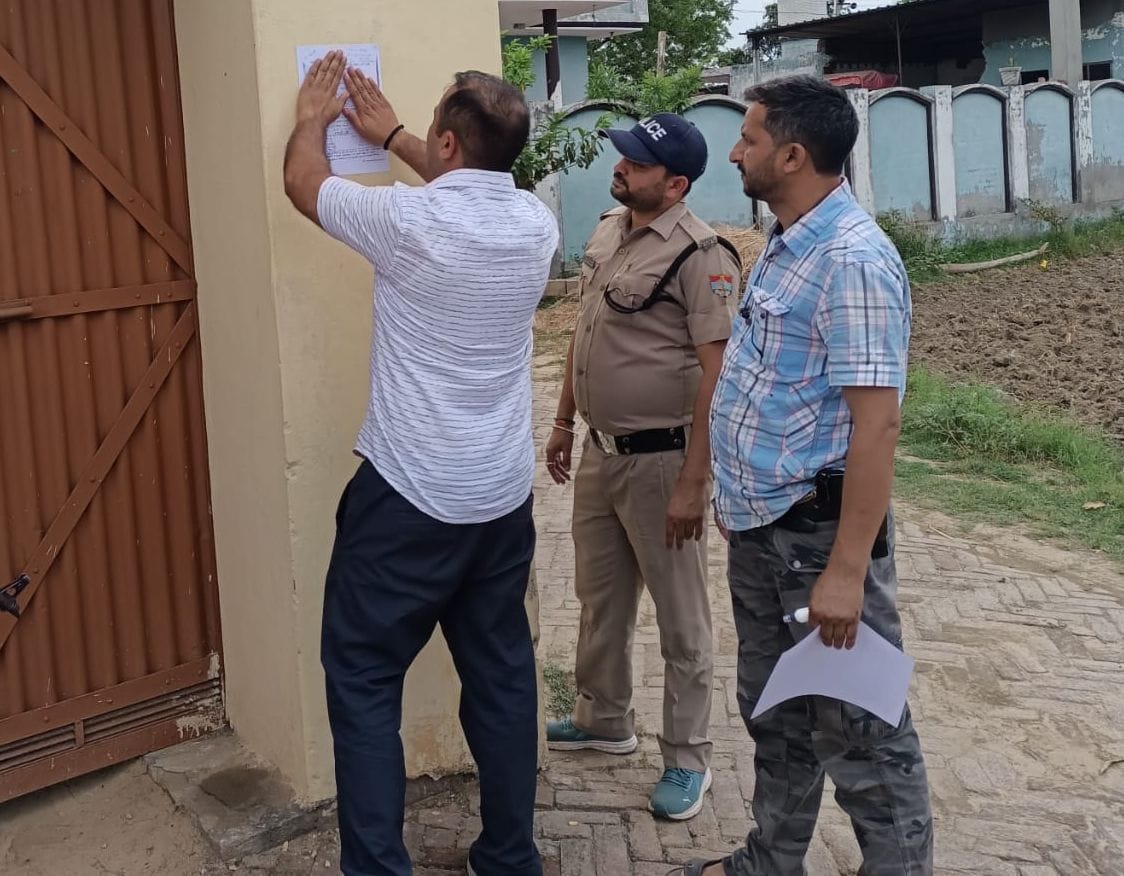 Uttarakhand. Police. pasted. attachment. notice.