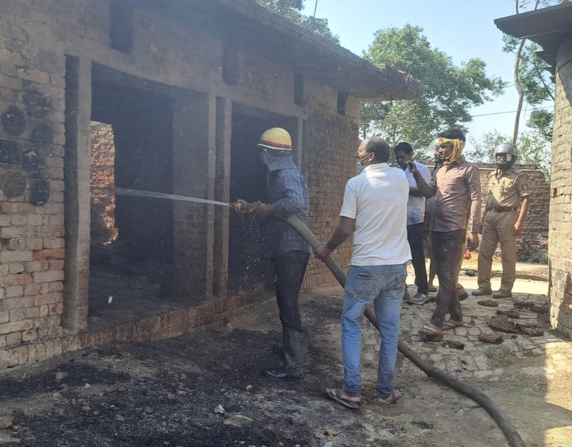A spark came out of a stalk of wheat...the household of ten houses turned into ashes.