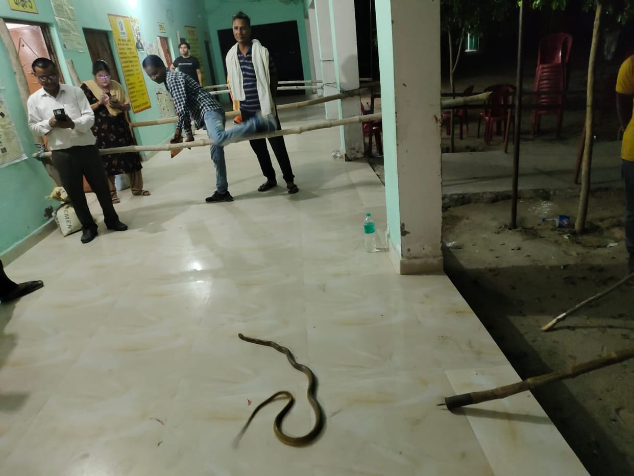 Polling parties reached the booths