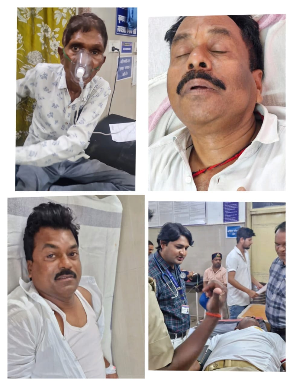 Employees came to collect voting material in Damoh, someone slipped and fell, someone felt dizzy,