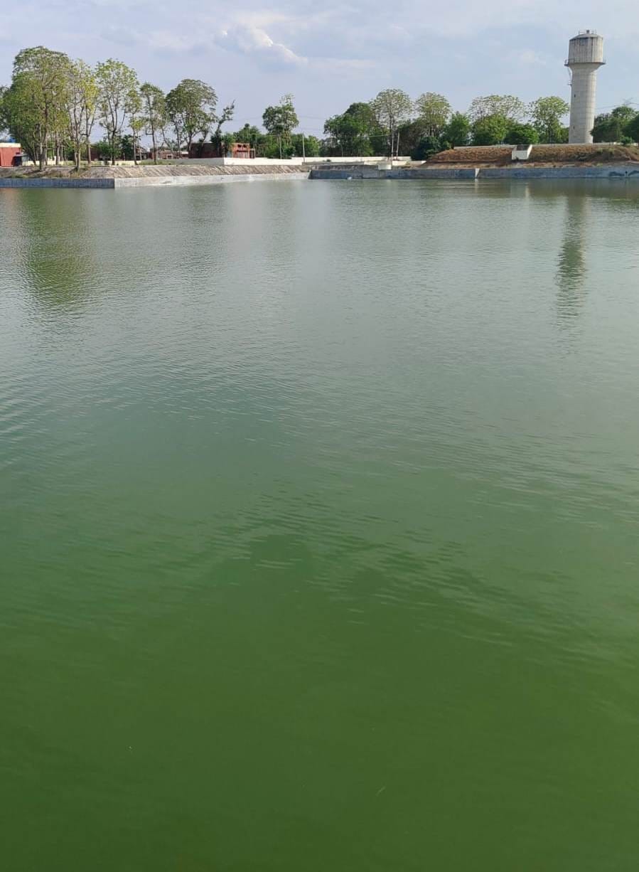 37 water houses and 76 ponds were filled with water